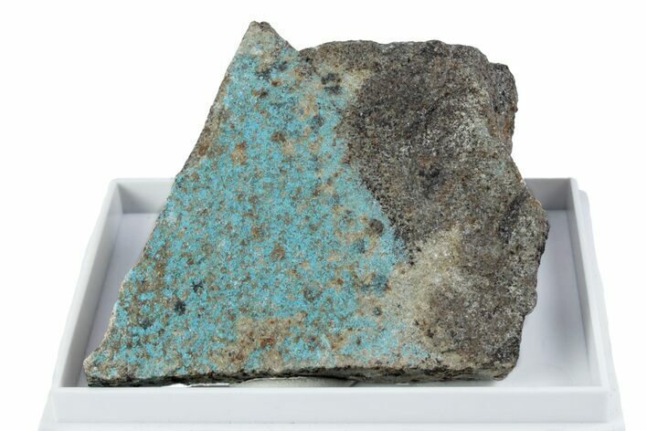 Sky-Blue Decrespignyite-(Y) on Rock - Paratoo Mine, Australia #380188